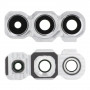 Camera Lens Glass with Frame For Samsung Galaxy A54 White