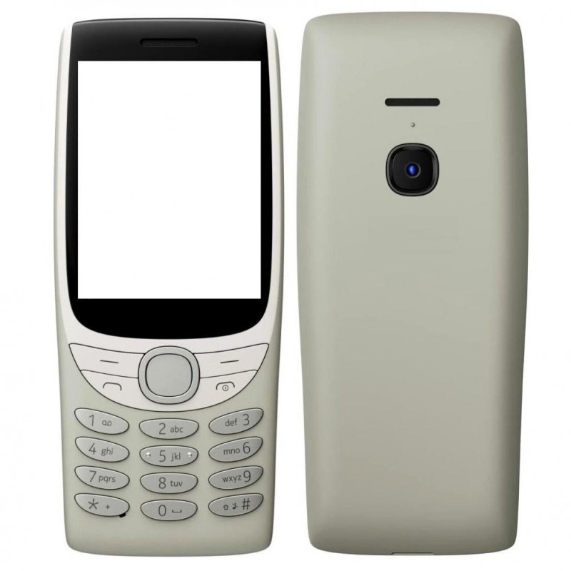 Full Body Housing For Nokia 8210 4G - Silver Full Body Housing For Nokia 8210 4G - Silver