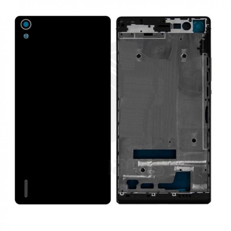 Full Body Housing For Huawei Ascend P7 with Dual sim - Black