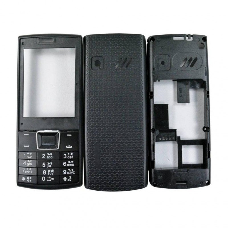 Full Body Housing For Micromax X270 - Black