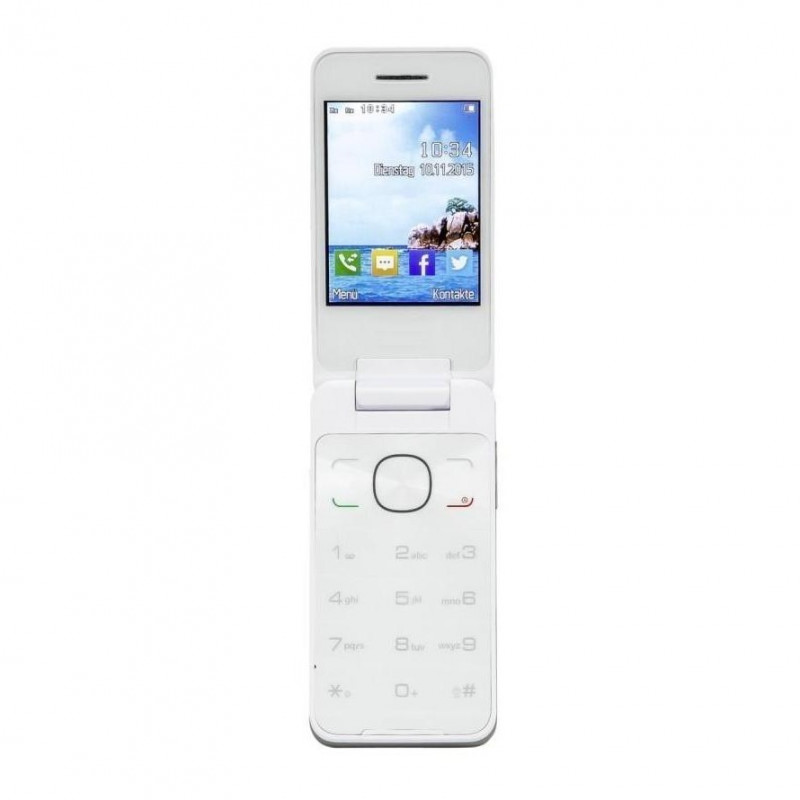 Full Body Housing For Alcatel 2012D with Dual SIM - White