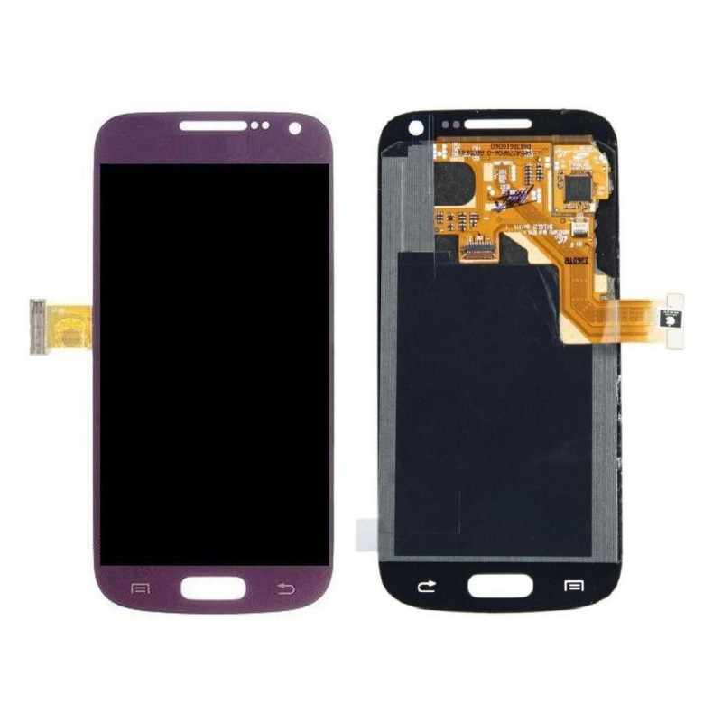 Buy Now LCD with Touch Screen for Samsung I9192 Galaxy S4 mini with dual SIM - Purple Display Glass Combo Folder