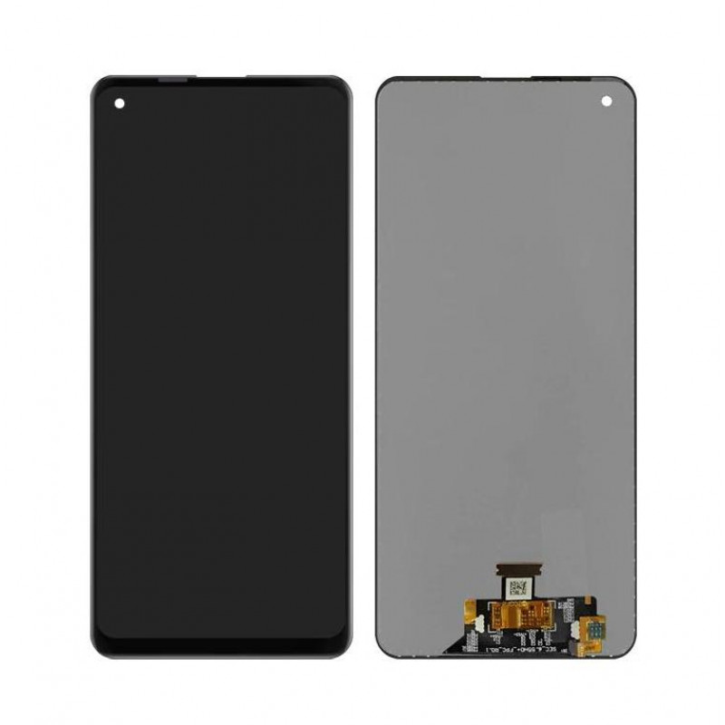 Buy Now LCD with Touch Screen for Samsung Galaxy A21s - Blue Display Glass Combo Folder