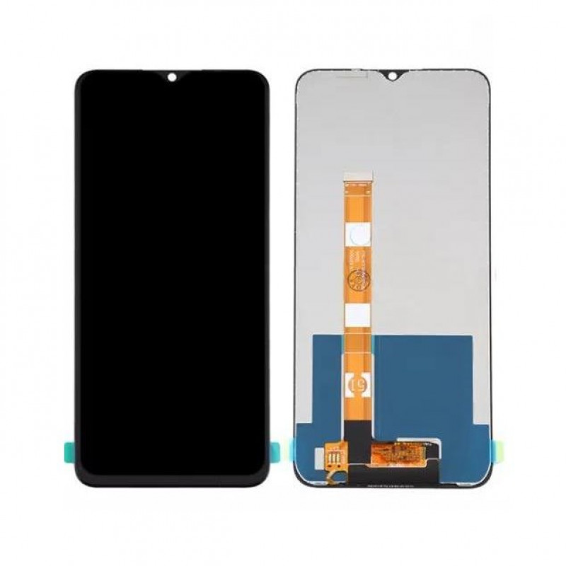 Buy Now LCD with Touch Screen for Realme C11 - Black Display Glass Combo Folder