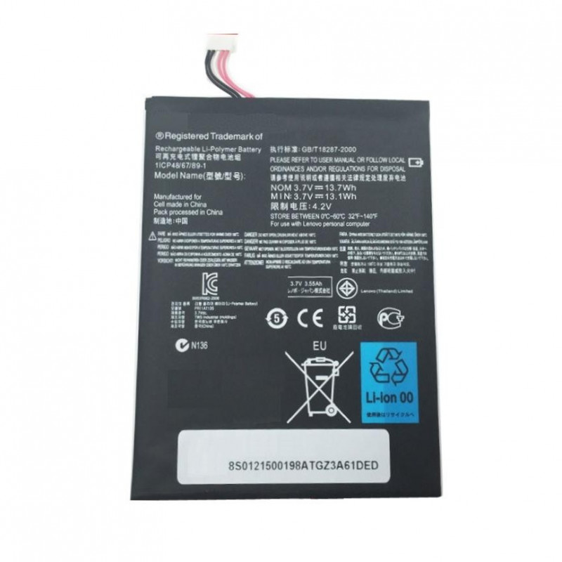 Battery For Lenovo IdeaTab A2107 8GB WiFi and 3G