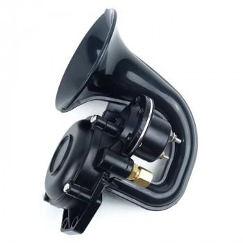 1224V Car 300dB Electric Snail Air Horn For Scania VolvoBlack