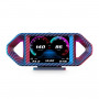 P26 Car HUD HeadUp Display Multifunction LCD OBD Smart Gauge Slope Meter AccelerometerCarbon Fiber Texture