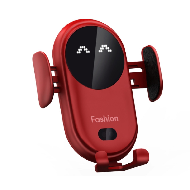 S11 Smart Infrared Sensor Car Wireless Charger, Colour: Red (With Suction Cup Bracket)