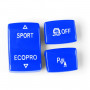 Car Gear Button Set for BMW 1 Series F20 2012-2018, Left and Right Drive(Blue)