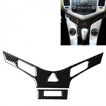 Car Carbon Fiber Air Conditioning Panel Decorative Sticker for Chevrolet Cruze 2009-2015, Left and Right Drive Universal Car Carbon Fiber Air Conditioning Panel Decorative Sticker for Chevrolet Cruze 2009-2015, Left and Right Drive Universal
