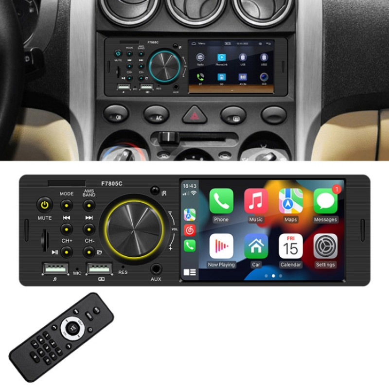 4 inch 800x480P Car Radio Receiver MP5 Player, Support FM & Bluetooth & SD Card with Remote Control