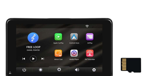 Smart 32g Memory A3135 7 Inch HD Wired Smart Screen With Wireless CarPlay + Android Auto ...