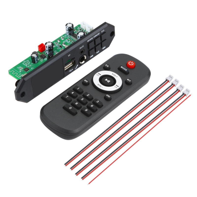 80W 12V Bluetooth MP3 Decoder Board With Power Amplifier Color Screen Call Recording, Model: Big Remote Control 80W 12V Bluetooth MP3 Decoder Board With Power Amplifier Color Screen Call Recording, Model: Big Remote Control