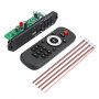80W 12V Bluetooth MP3 Decoder Board With Power Amplifier Color Screen Call Recording, Model: Big Remote Control