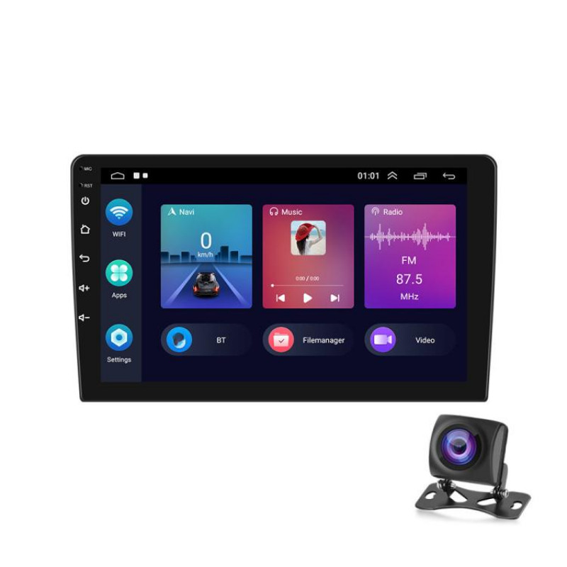 1+16G For BMW E46 1999-2005 9 inch WiFi Version Large Screen Carplay Car Navigator Reversing Camera Integrated Machine(Standard+AHD Camera)