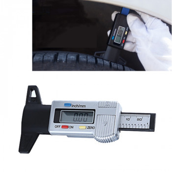 025mm Electronic Digital Tread Plan Refinding Rounds Refinding Outcome Exists Tread Tablets Type Gauge Depth Vernier Caliper Measuring ToolsSilver