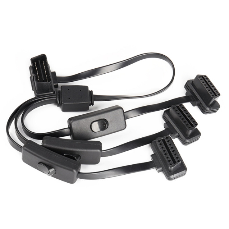 16PIN Car Ultrathin OBD Diagnostic Extended Cable OBD2 Cable with Switch 16PIN Car Ultrathin OBD Diagnostic Extended Cable OBD2 Cable with Switch