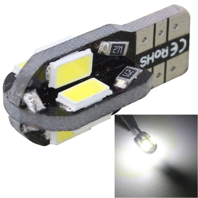 10 PCS T10 4W 280LM White Light 8 LED SMD 5630 Canbus Decode Car Clearance Lights Lamp DC 12V