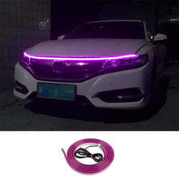 1 2m Car Daytime Running Super Bright Decorative LED Atmosphere Light Purple Light