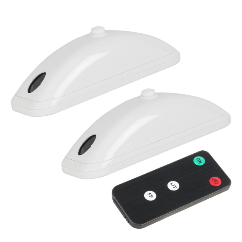 H901 2pcs Pack Car Remote Pilot Light Warning Light Dual Flash Light White