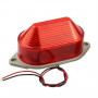 AC220V Led Mini Strobe Signal Warning Light Silent Warning Light Red