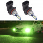 1 Pair 9006 DC12V 7 8W Car LED Fog Light Lime Green