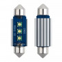 2pcs 39mm IC12V 2 76W 0 23A 300LM 3LEDs SMD Car Reading Lamp Dome Light