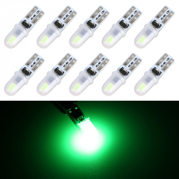 10 in 1 T5 Car Instrument Panel LED Decorative Light Green Light