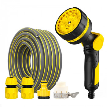 10 Functional Watering Sprinkler Head Household Water Pipe, Style: D6+4 Connector+25m 4-point Tube