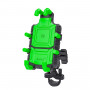SMNU SM051 Motorcycle Shock Absorption Riding Phone Navigation Bracket(Green U-shaped)