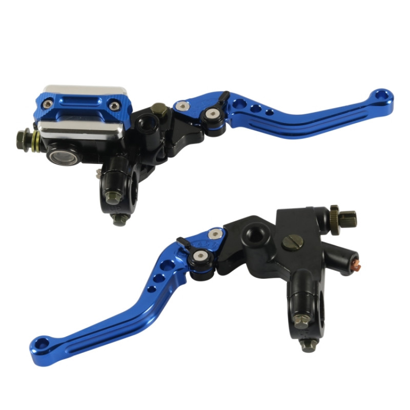 1 Pair A6313-01 22mm Motorcycle Brake and Clutch Master Cylinder Hydraulic Handbrake Handle(Blue) 1 Pair A6313-01 22mm Motorcycle Brake and Clutch Master Cylinder Hydraulic Handbrake Handle(Blue)