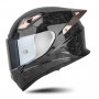 SOMAN Four Seasons Full Cover Motorcycle Helmet, Size: XXL(Cheetah Print Silver)