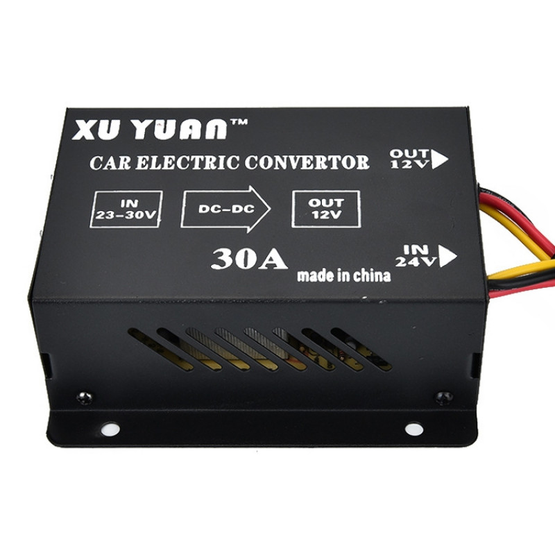 XUYUAN 380W Step Down Converter 24V to 12V 30A Automotive DC Power Buck Converter XUYUAN 380W Step Down Converter 24V to 12V 30A Automotive DC Power Buck Converter