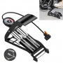 0903E Car / Motorcycle / Bicycle Portable High Pressure Double Pipe Inflatable Cylinder Pedal Air Pump