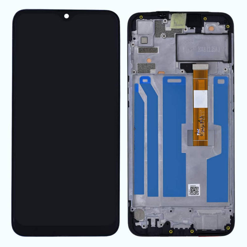 Original RealMe 3 Display and Touch Screen Glass Combo With Frame RMX1825