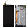 Original Lenovo A6000 Display and Touch Screen Glass Combo With Outer Frame