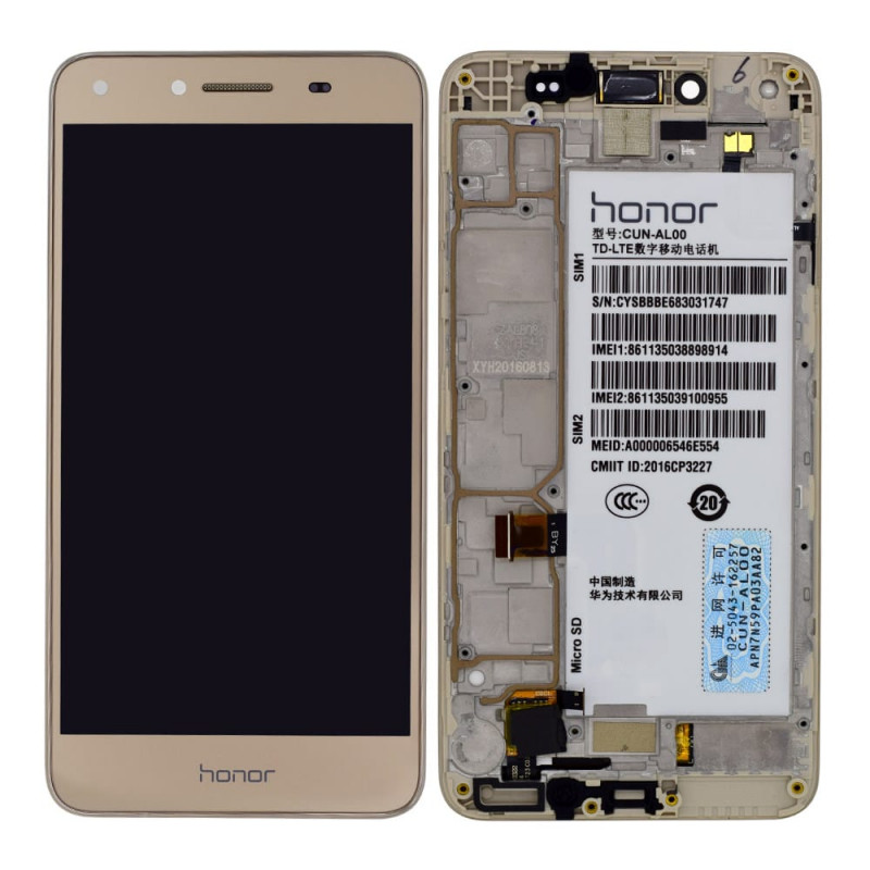 Original Honor Bee 4G CUN-L22 Display and Touch Screen Glass Combo