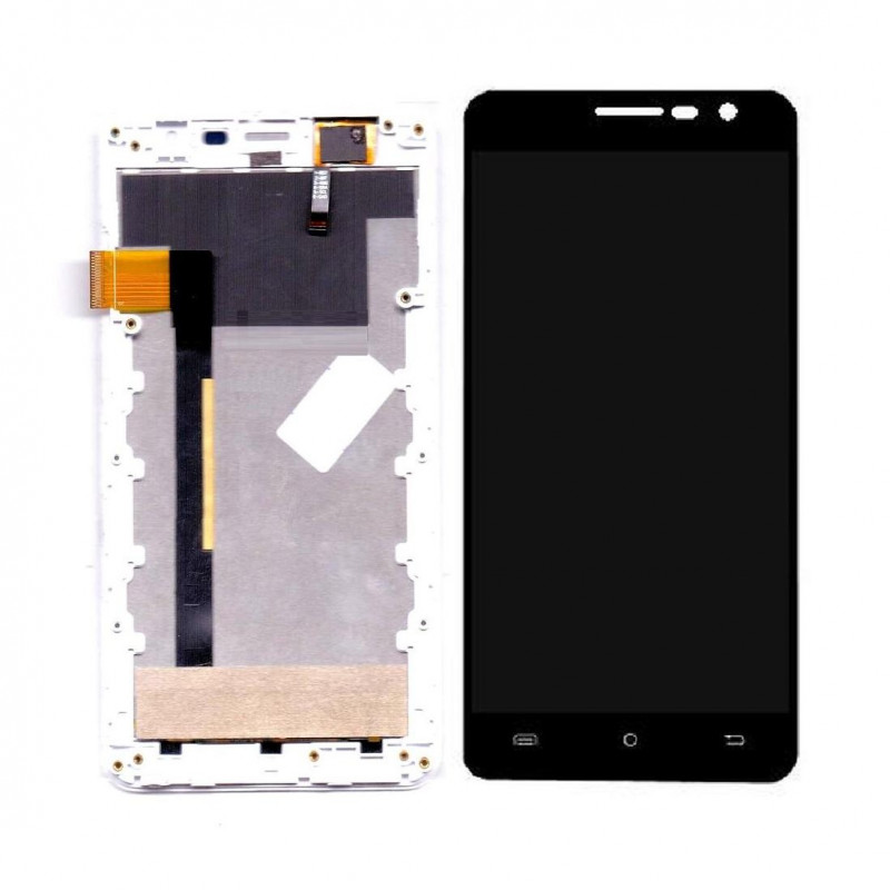Buy Now LCD with Touch Screen for Intex Cloud Crystal 2.5D - Black display glass combo folder