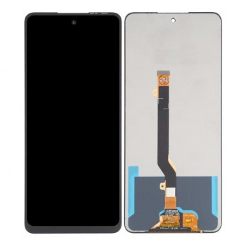 Buy Now LCD with Touch Screen for Tecno Pova 3 - Black display glass combo folder
