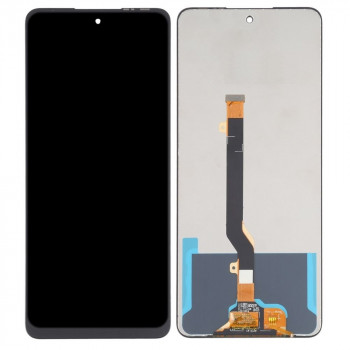 LCD With Touch Screen For Tecno Pova 5 - Black Display Glass Combo Folder