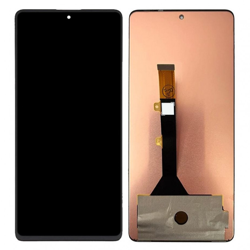 LCD With Touch Screen For Infinix GT 10 Pro - Black Display Glass Combo Folder