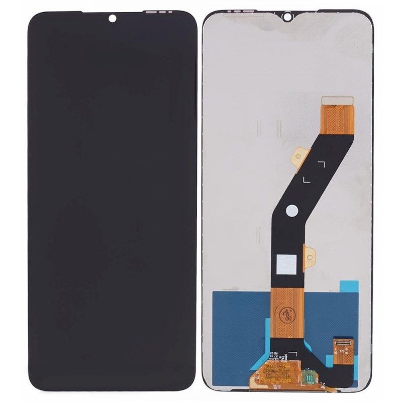 LCD With Touch Screen For Itel S23 - Black Display Glass Combo Folder