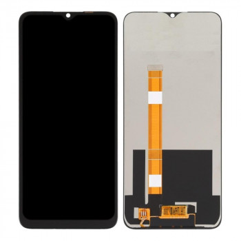 LCD With Touch Screen For OPPO A15 - Silver Display Glass Combo Folder
