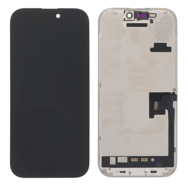 LCD with Touch Screen for Apple iPhone 16 Pro - Gold Display Glass Combo Folder