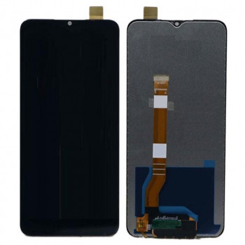 LCD With Touch Screen For Oppo A17 - Black Display Glass Combo Folder