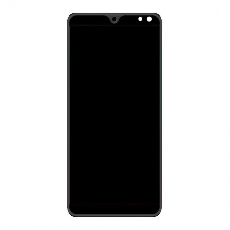 LCD With Touch Screen For I Kall K200 - Black Display Glass Combo Folder