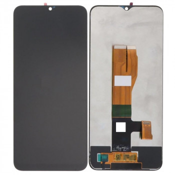 LCD With Touch Screen For Realme Narzo 50i Prime - Black Display Glass Combo Folder