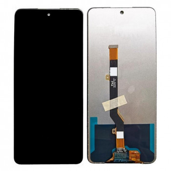 LCD With Touch Screen For Tecno Camon 19 Pro - White Display Glass Combo Folder