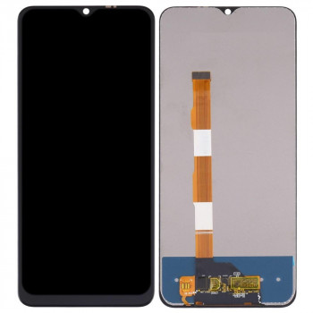 LCD With Touch Screen For Vivo Y20 2021 - Black Display Glass Combo Folder
