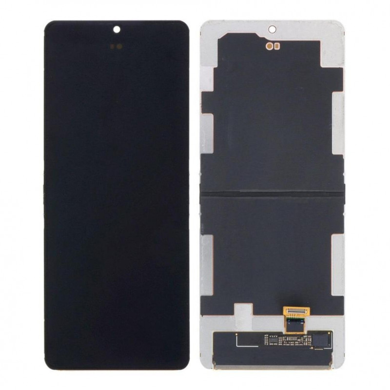 LCD With Touch Screen For Samsung Galaxy Z Flip4 5G - Black Display Glass Combo Folder